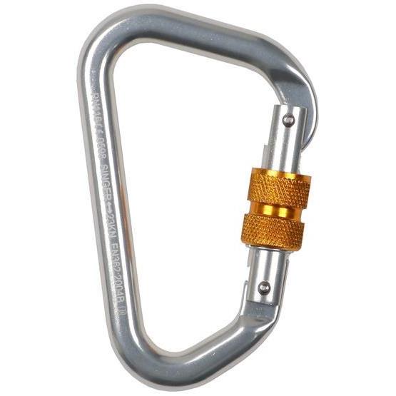 Mousqueton de sécurité aluminium 20 mm à vis