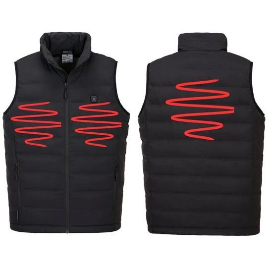 Doudoune S549 sans manche chauffée par ultrasons