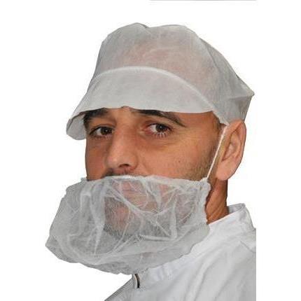 Boite de 100 Cache barbe PP Eco avec élastique en sachet