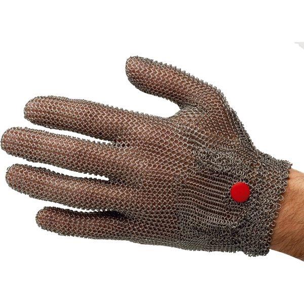 Le gant anticoupure maille inox avec fixe gant inox intégré