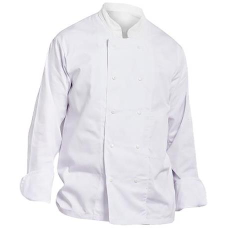 Veste cuisine ML P/C blanche boutons pressions