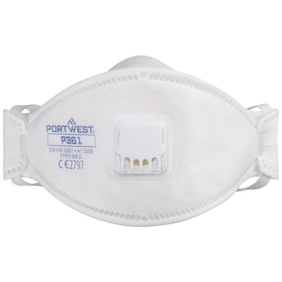 Boîte de 10 demi-masques filtrant FFP3 pliable avec valve modèle Dolomite