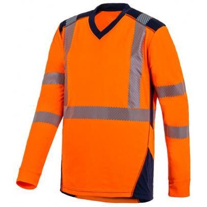 Teeshirt hv Ecoresponsable manches longues BALI ML bande retro segmentees T2S