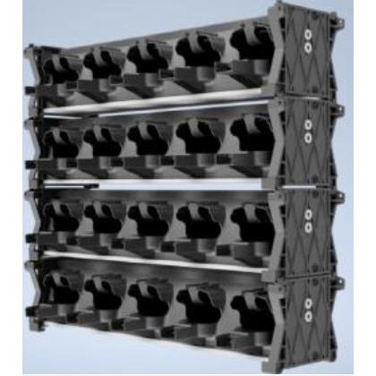 Rack de chargement par induction pour 5 détecteurs SST4/5