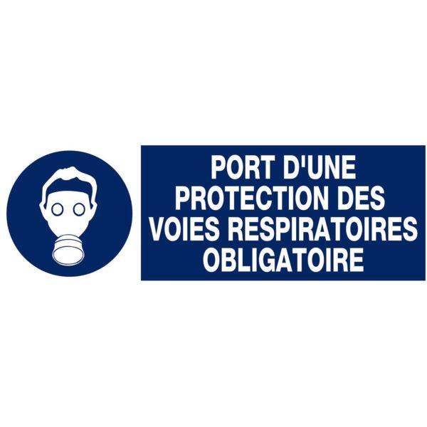 Panneau obligation port d'une protection des voies respiratoires  450/150mm