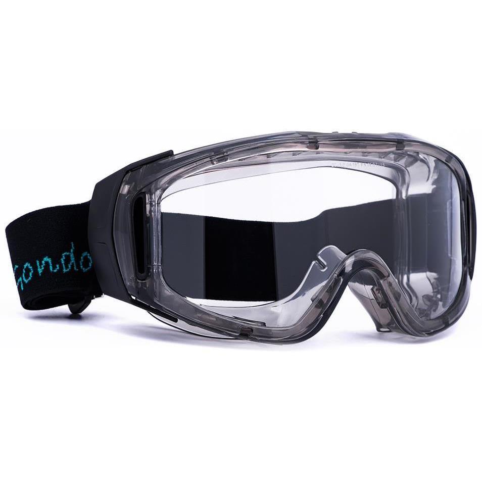 Lunette masque panoramique GONDOR large lèvre oculaire acetate incolore.