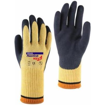 Gant POWER GRAB KEV4 anti-coupure Kevlar paume latex microfinish jauge 10