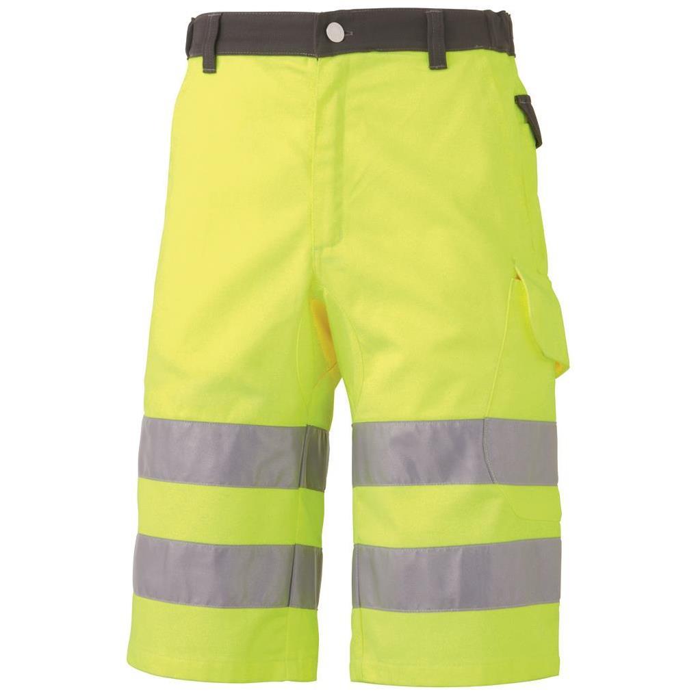 Bermuda haute visibilite LUKLIGHT EN20471 classe 2 , coton/polyester