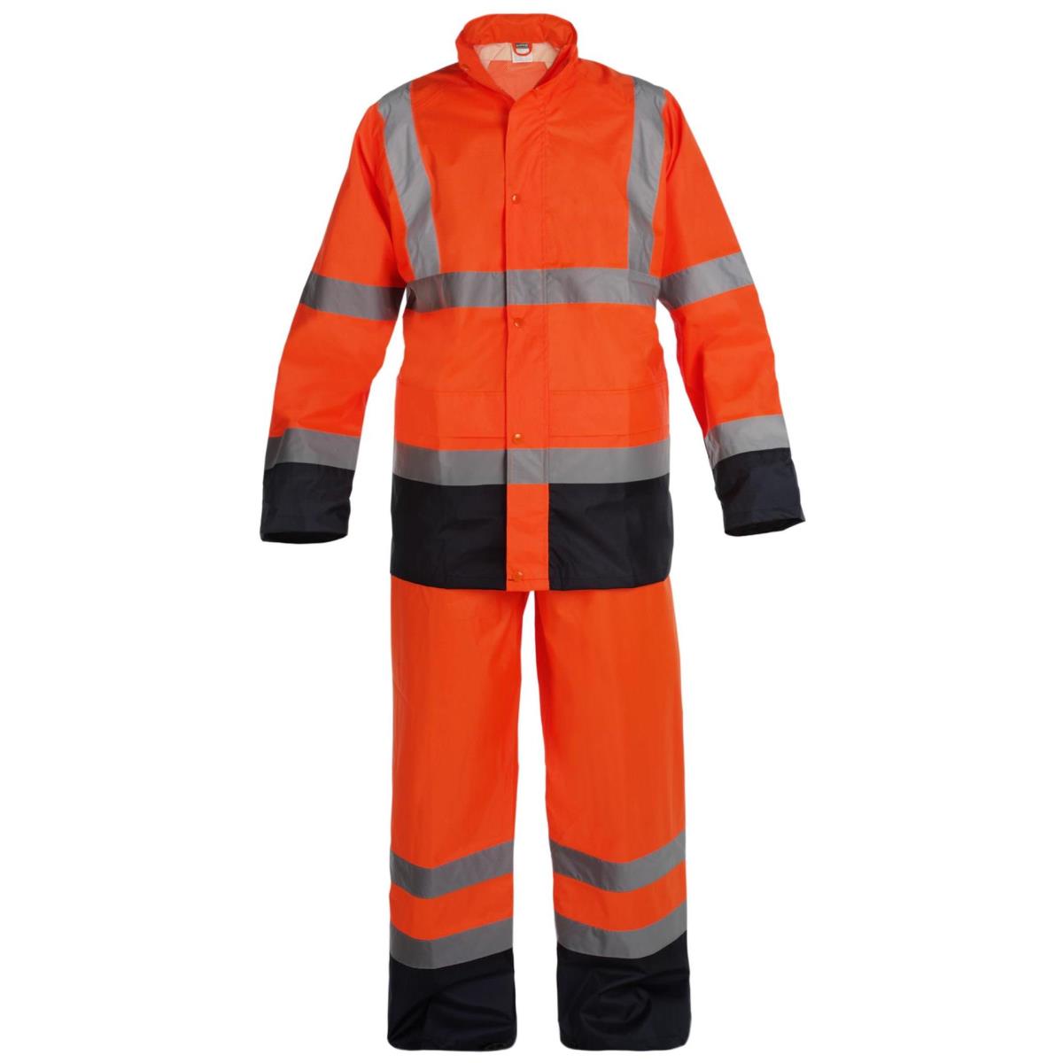 Ensemble de pluie et de signalisation EN20471 classe 3 en EN343 3.3