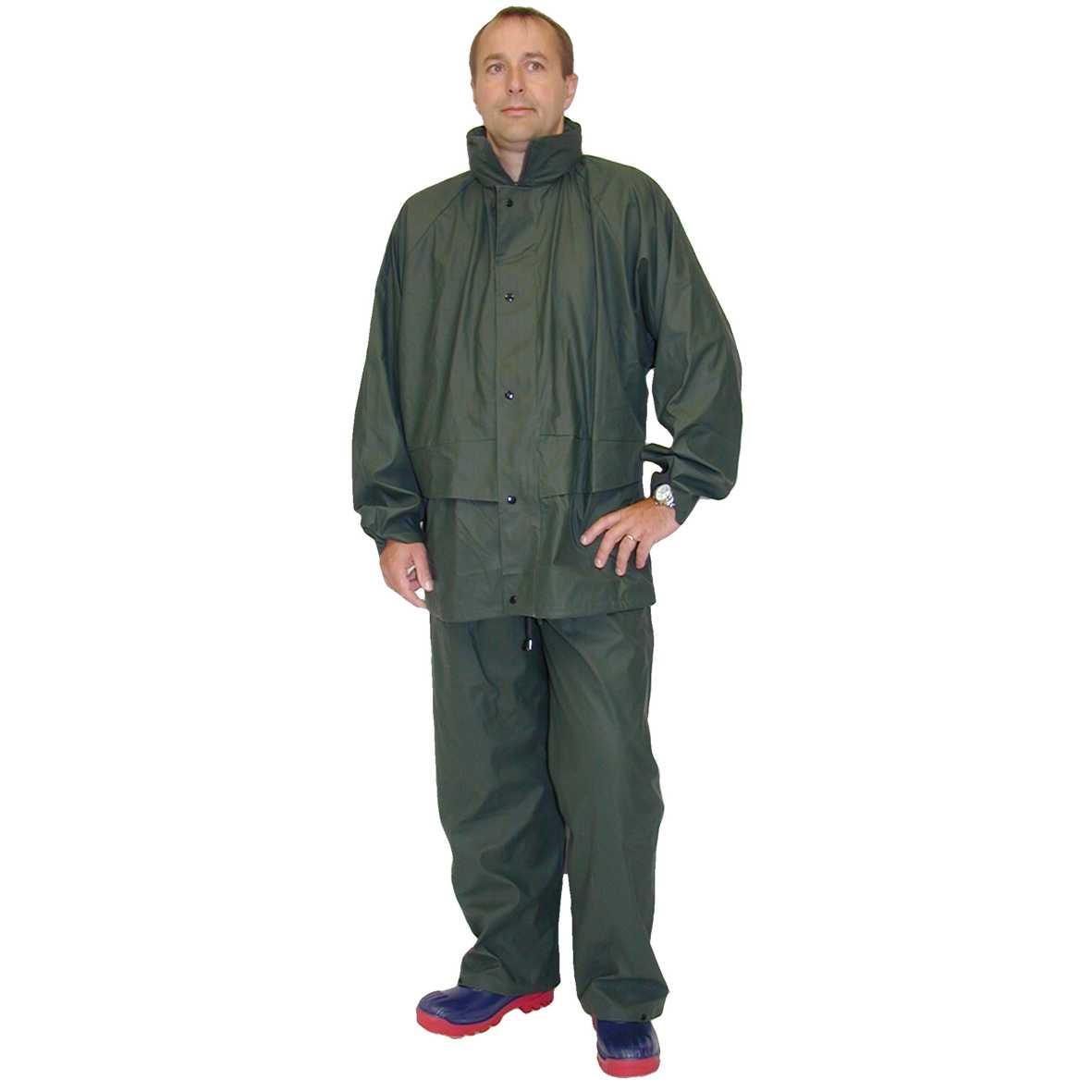 Ensemble de pluie polyuréthane veste et pantalon