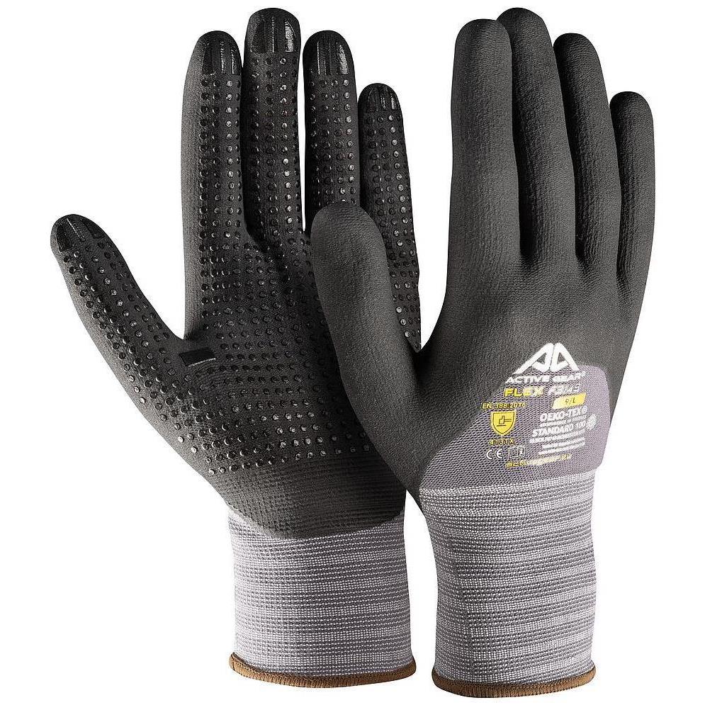 Paire de gants ACTIVE FLEX F3150 (15N606 EUROLITE) enduction 3/4 mousse nitrile